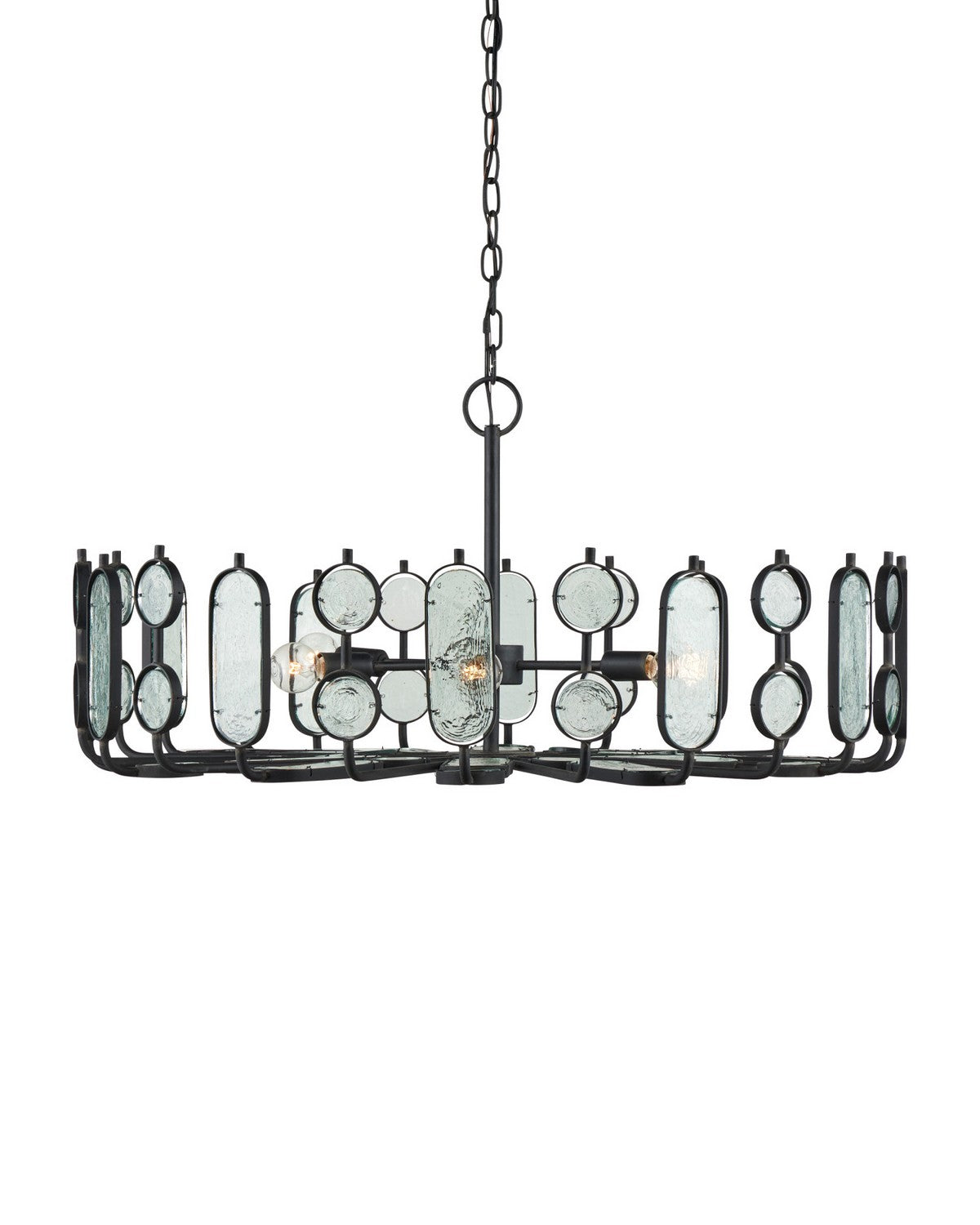 Currey et Compagnie 9000-1445 Ettore Suspendu en clair/forgeron