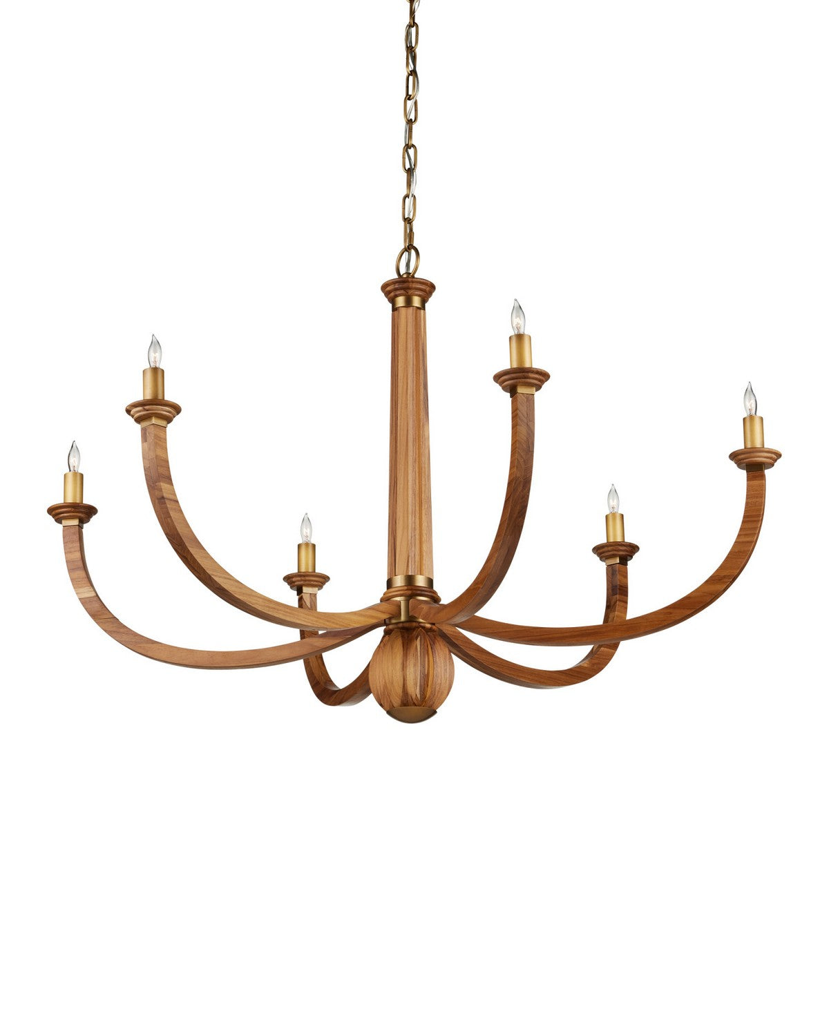 Currey et Compagnie 9000-1463 Woodcroft Suspendu en laiton naturel/antique