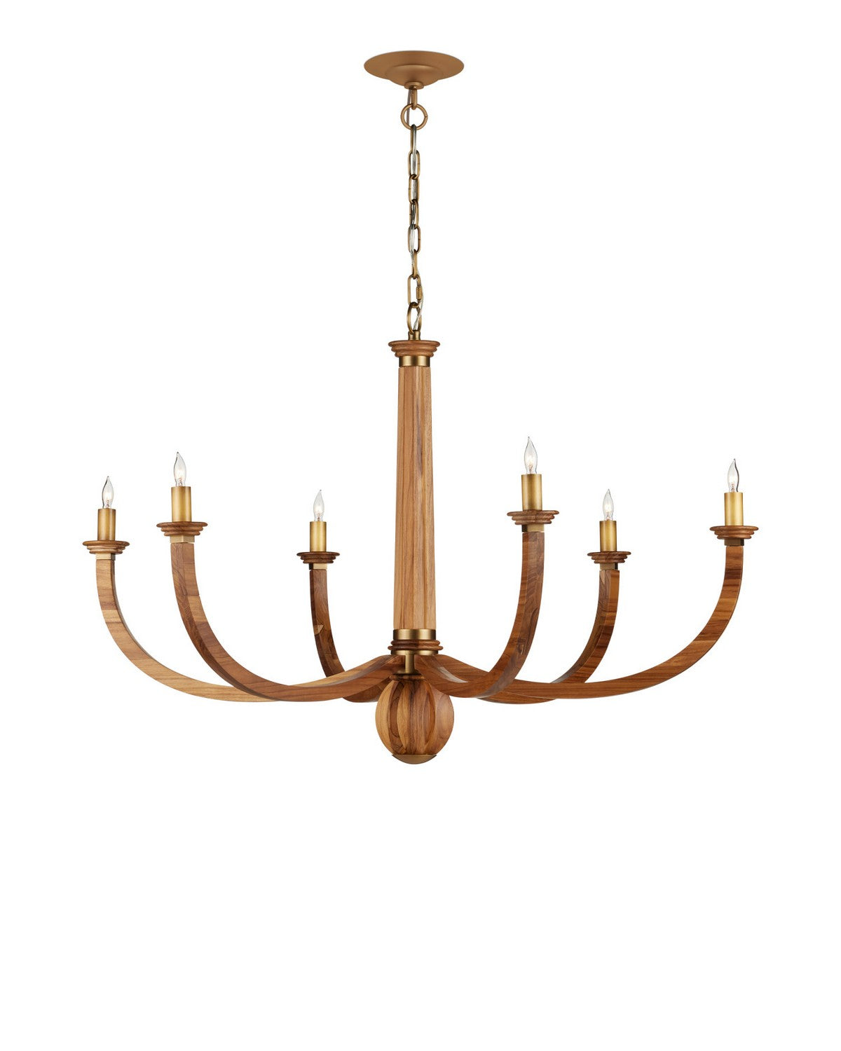 Currey et Compagnie 9000-1463 Woodcroft Suspendu en laiton naturel/antique
