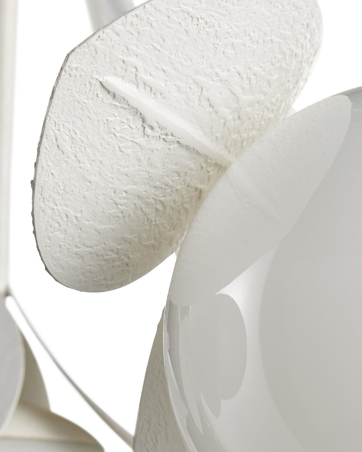 Currey and Company 9000-1465 Efflorescence Suspendu en gesso blanc/blanc