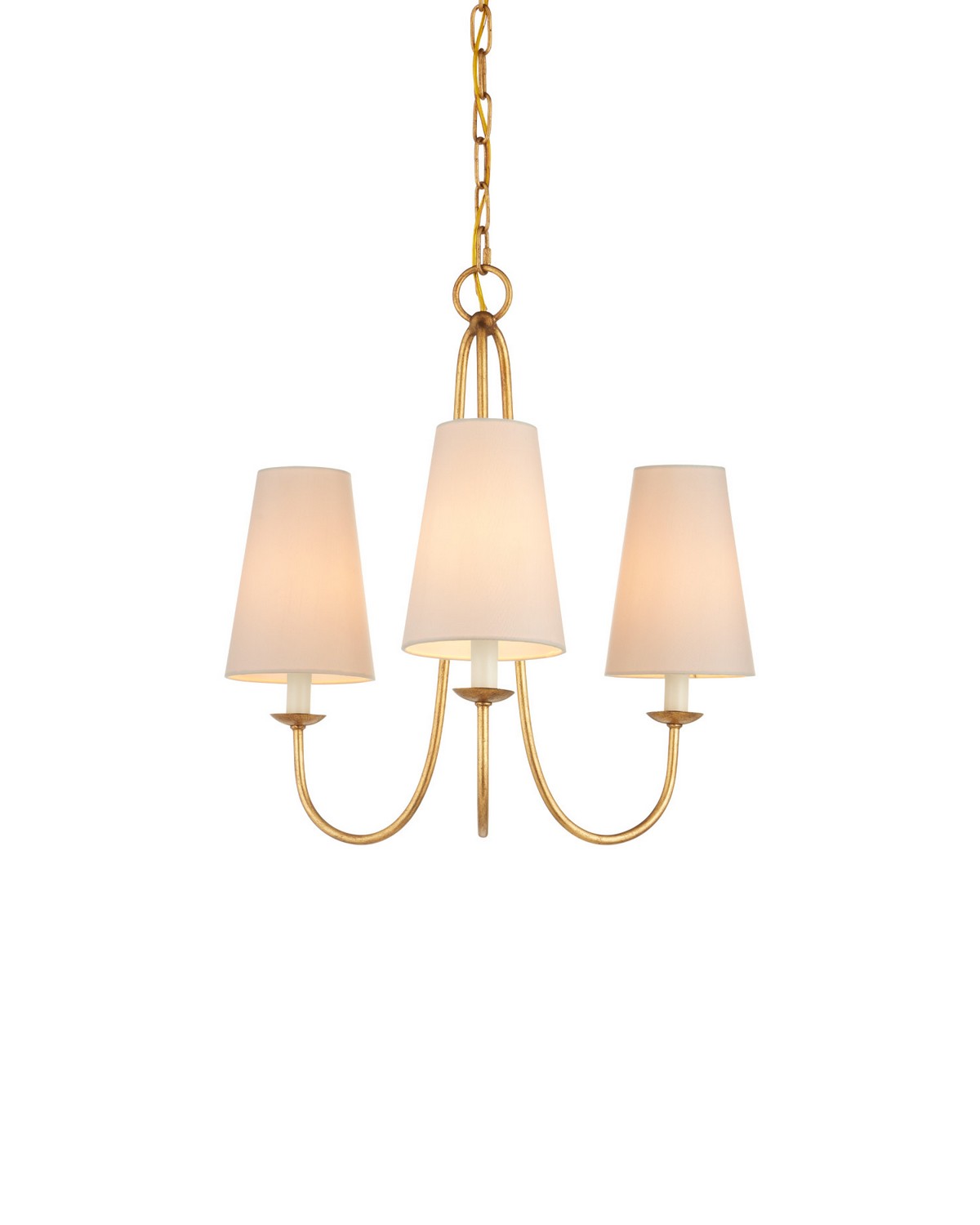 Currey and Company 9000-1483 Brayden Suspendu en feuille d'or antique
