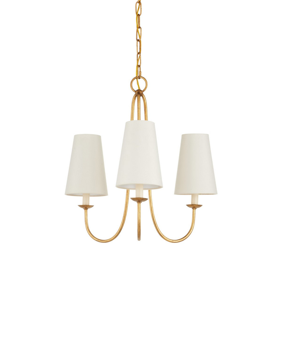 Currey and Company 9000-1483 Brayden Suspendu en feuille d'or antique