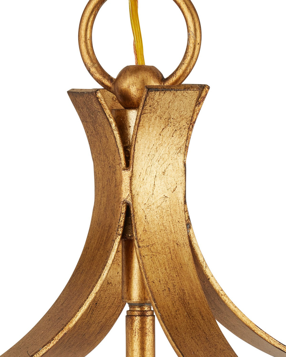 Currey and Company 9000-1487 Coronet Lantern in Antique Gold Leaf