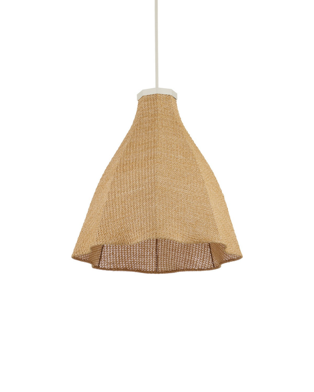 Currey and Company 9500-0031 Cabo Outdoor Suspension En naturel/crème/blanc