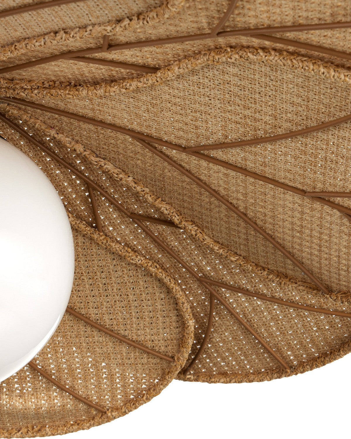 Currey and Company 9500-0032 Cabo Outdoor Suspension En naturel/crème/blanc