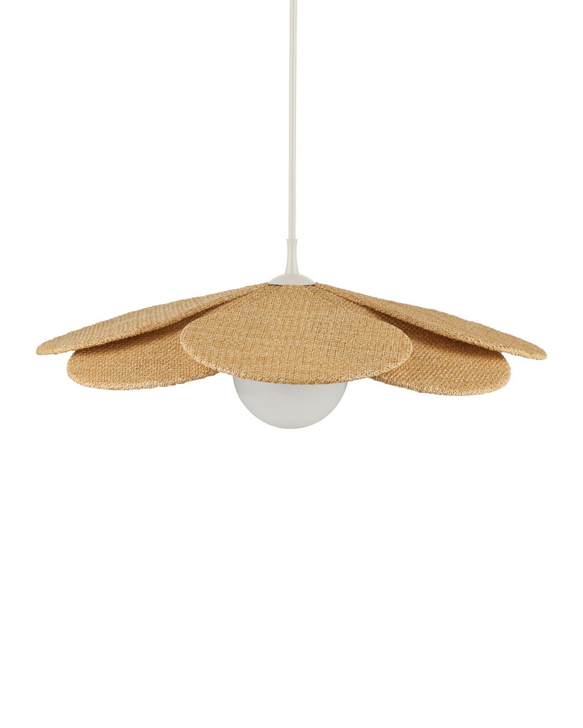 Currey and Company 9500-0032 Cabo Outdoor Suspension En naturel/crème/blanc