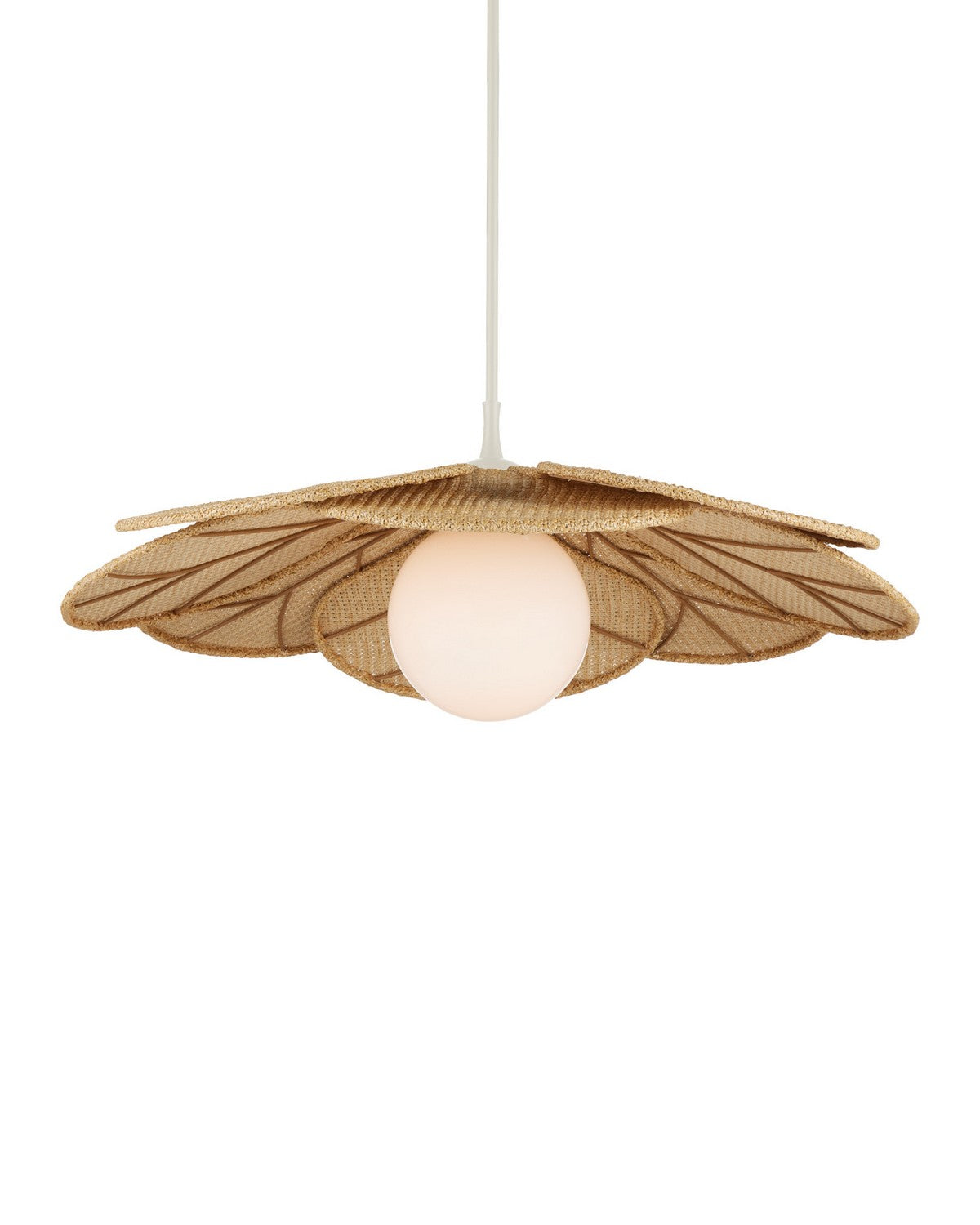 Currey and Company 9500-0032 Cabo Outdoor Suspension En naturel/crème/blanc