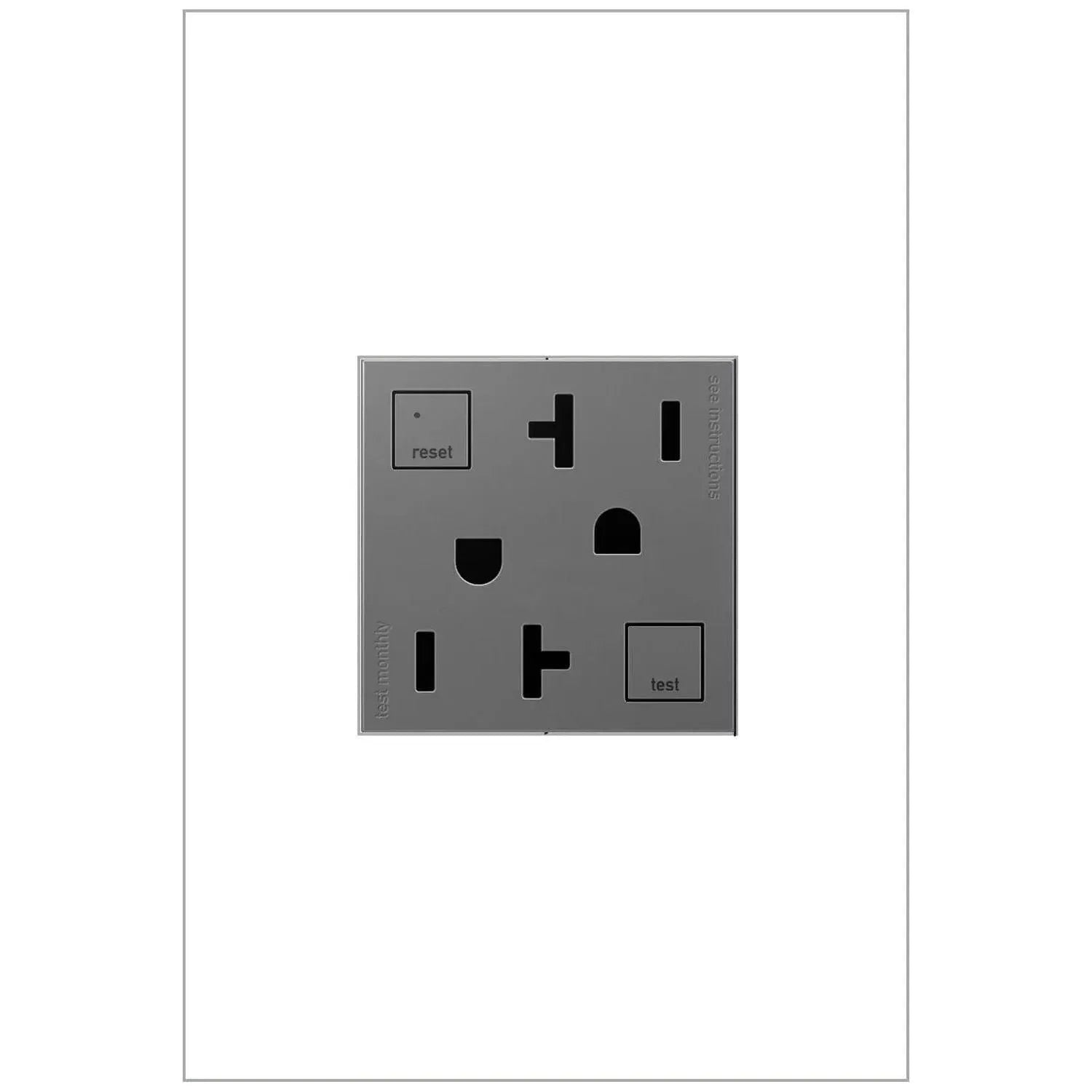 Legrand - adorne® 20A Tamper-Resistant Self-Test GFCI Outlet - AGFTR2202M4 | Montreal Lighting & Hardware