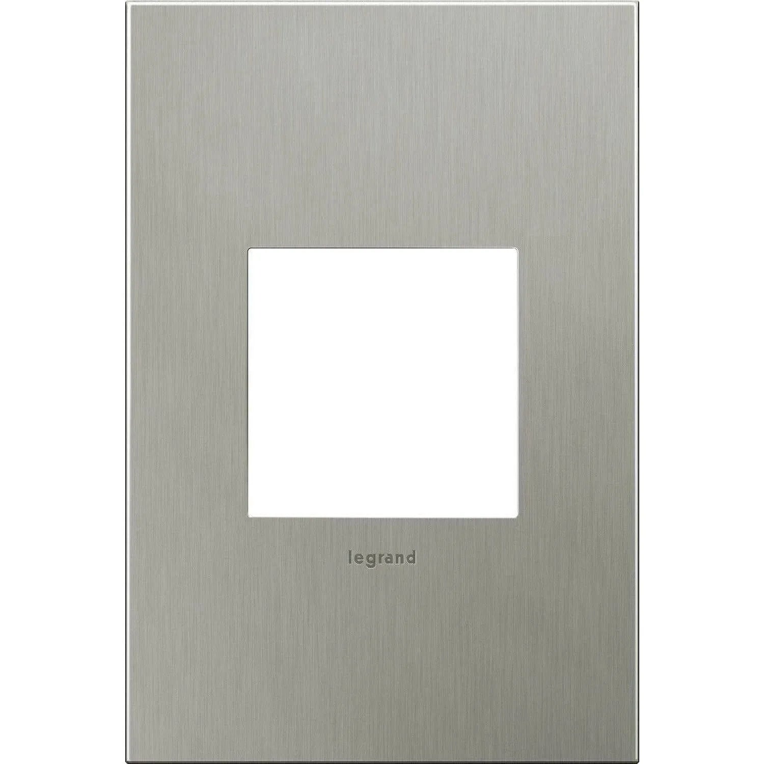 Legrand - adorne® Cast Metal One-Gang Screwless Wall Plate - AWC1G2BS4 | Montreal Lighting & Hardware