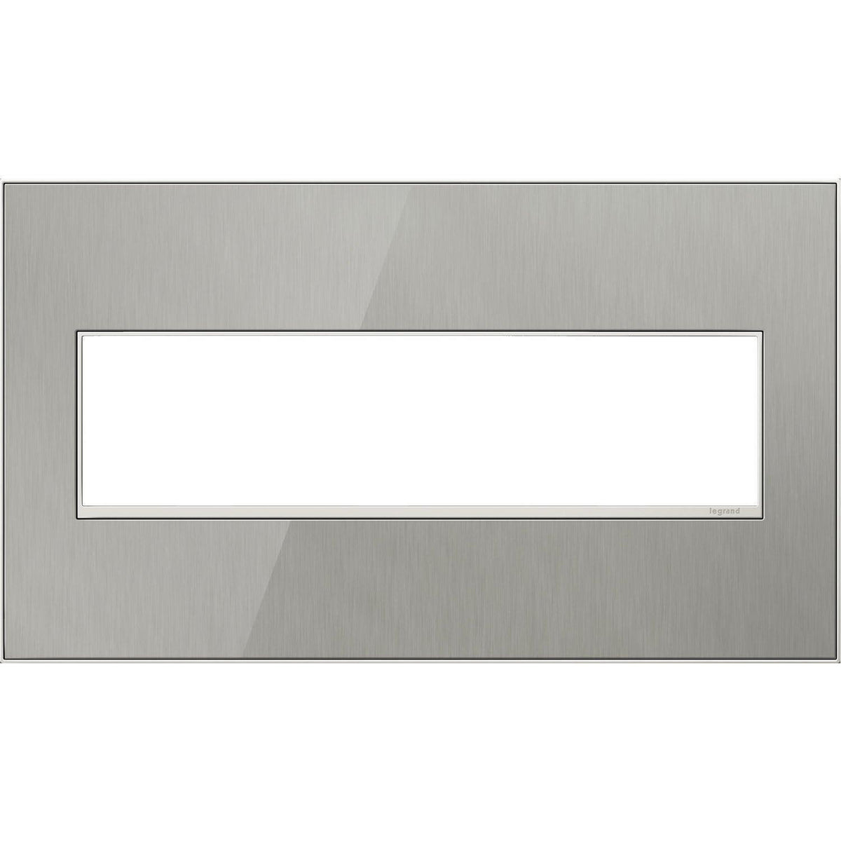 Legrand - adorne® Real Materials Four-Gang Screwless Wall Plate - AWM4GMS4 | Montreal Lighting & Hardware