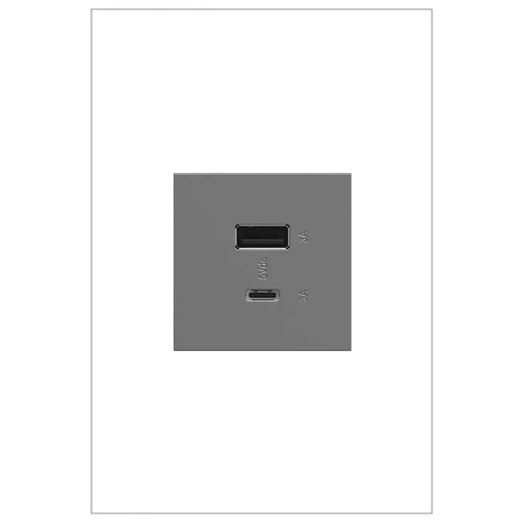 Legrand - adorne® Ultra-Fast USB Type A/C Outlet - ARUSB2AC6M4 | Montreal Lighting & Hardware