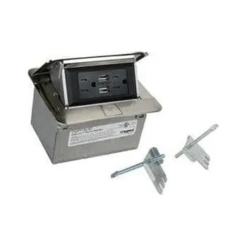 Legrand - Field Wired DeQuorum Single Flip Up Unit With USB - DQFF15UST | Montreal Lighting & Hardware