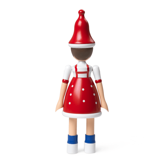 Kay Bojesen 39437 Christmas Lise Wooden Figurine in Red/Blue/White