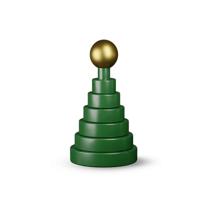 Kay Bojesen 39356 Christmas Tree Wooden Figurine in Green