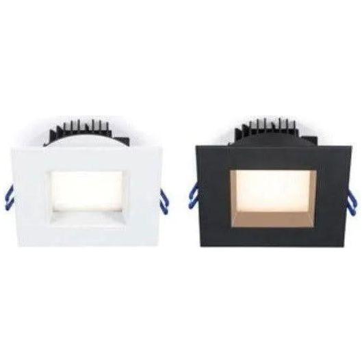 Lotus LED Lights - 6" Square Regressed LED Recessed Light - LL6SR-27K-BK | Montreal Lighting & Hardware