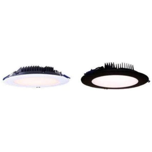 Lotus LED Lights - 8" Round Slim 33W LED Recessed Light - LY82RCD/30K/BK | Montreal Lighting & Hardware