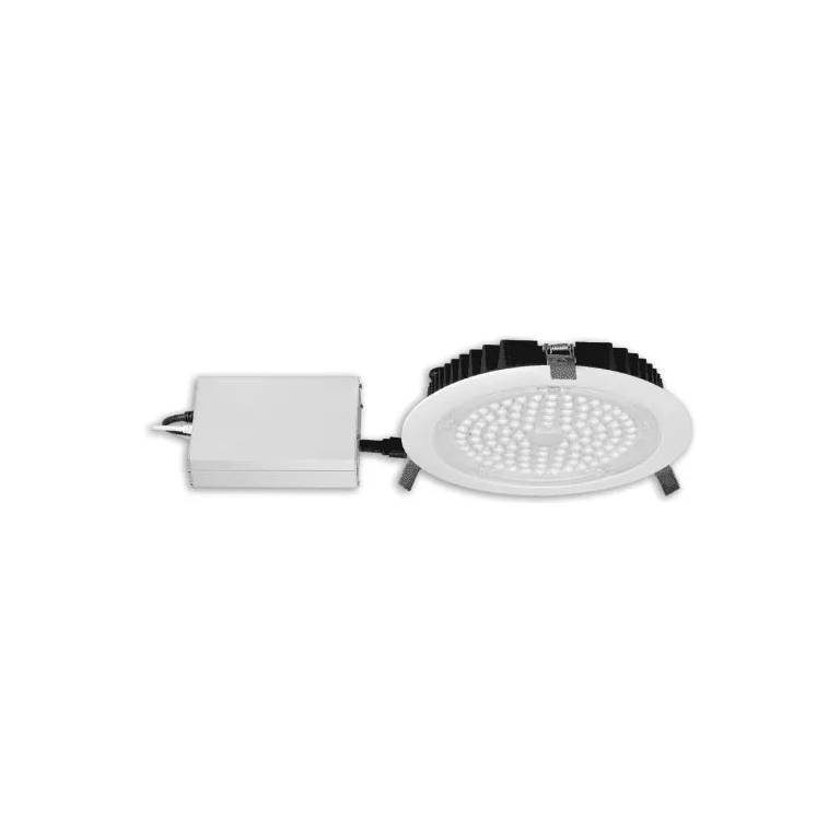 Lotus LED Lights - 8" Round Super Thin LED Recessed Light - LL8R-30K-BK | Montreal Lighting & Hardware