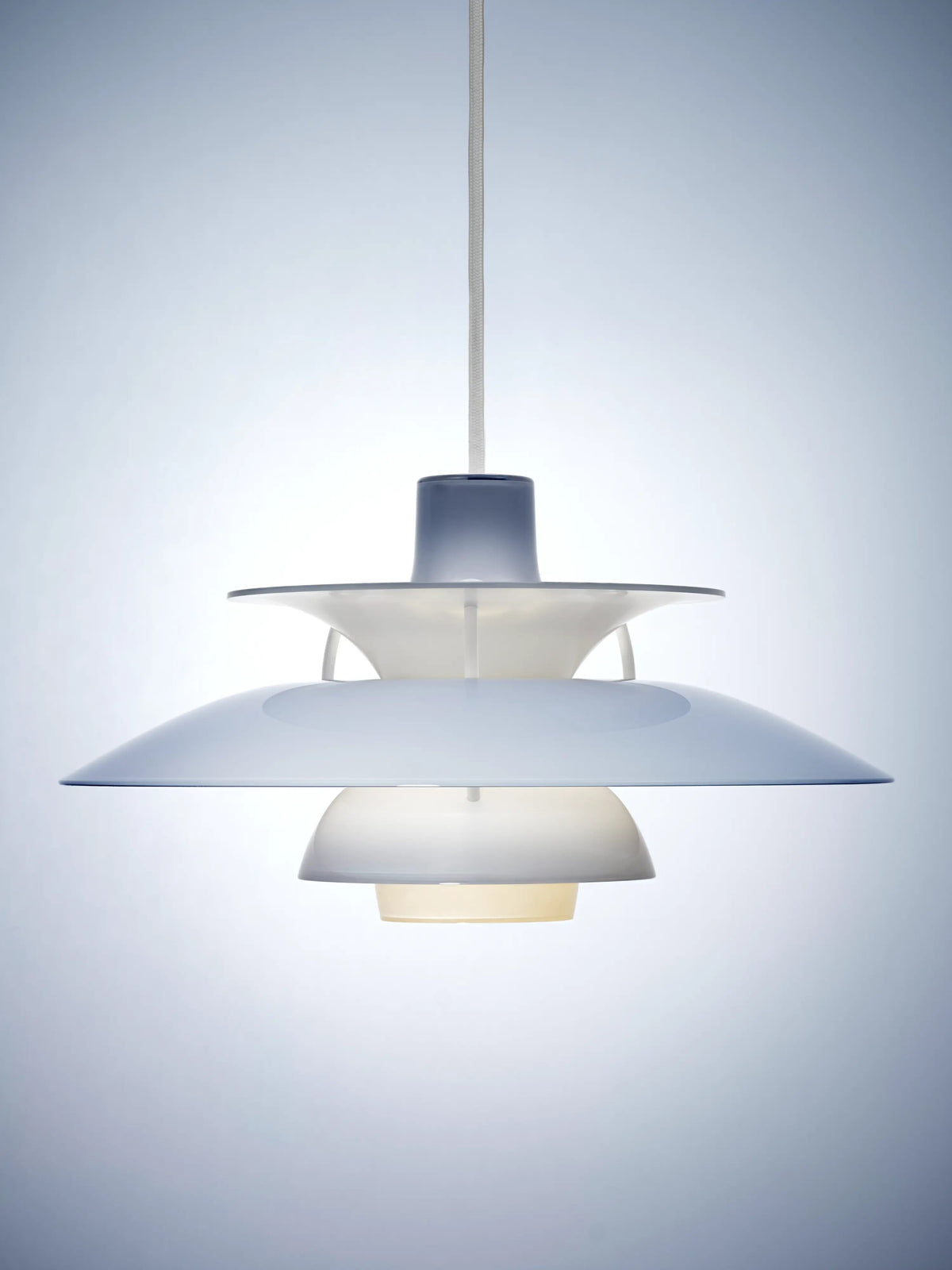 Louis Poulsen 5741948617 PH 5 Opal Pendant in Opal Pale Blue
