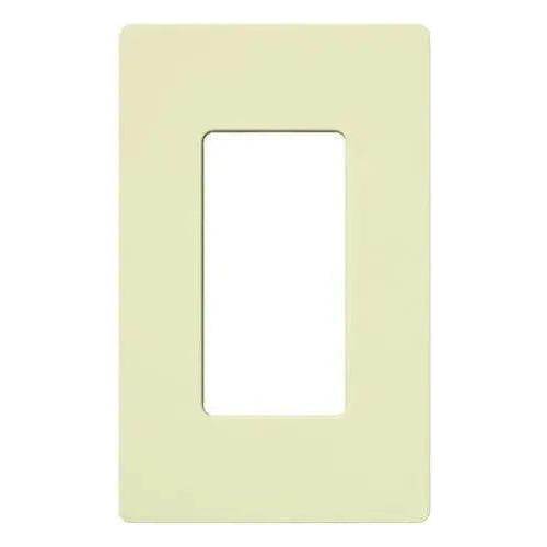 Lutron CW-1-AL Claro & Satin Colors Wallplate in Gloss Almond