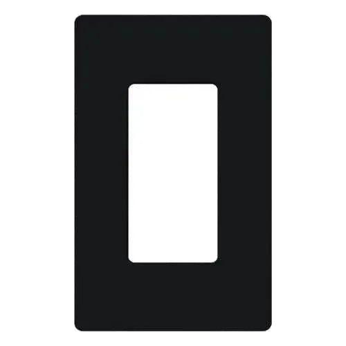 Lutron CW-1-BL Claro & Satin Colors Wallplate in Gloss Black