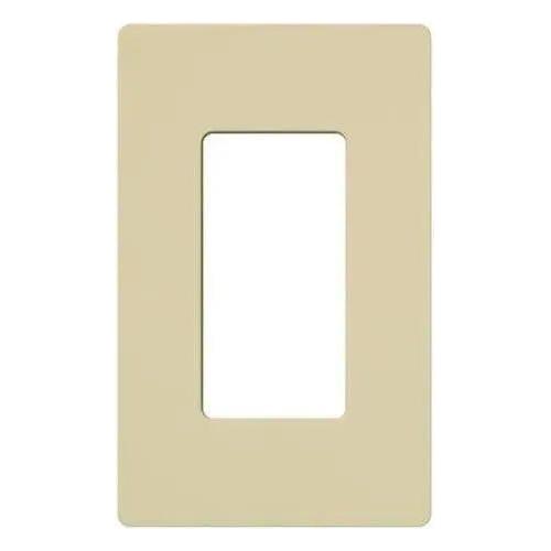 Lutron CW-1-IV Claro & Satin Colors Wallplate in Gloss Ivory