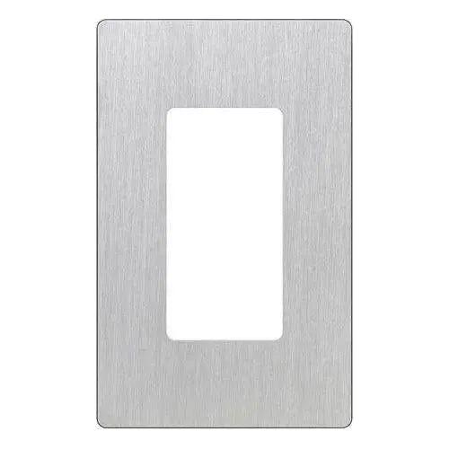 Lutron CW-1-SS Claro & Satin Colors Wallplate in Gloss Stainless Steel