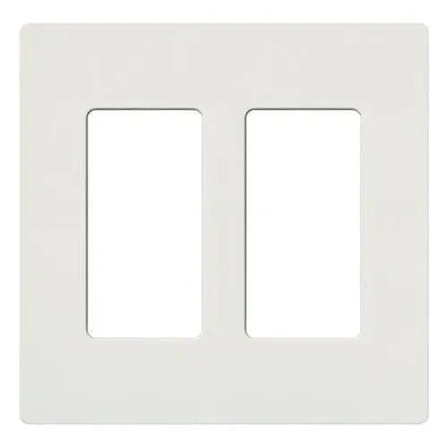 Lutron SC-2-SW Claro & Satin Colors Wallplate in Satin Snow