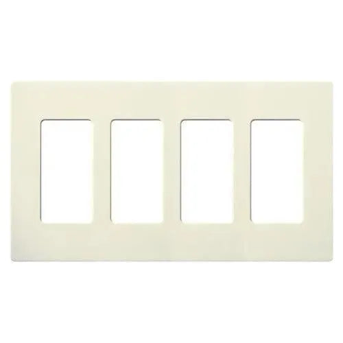 Lutron SC-4-BI Claro & Satin Colors Wallplate in Satin Biscuit