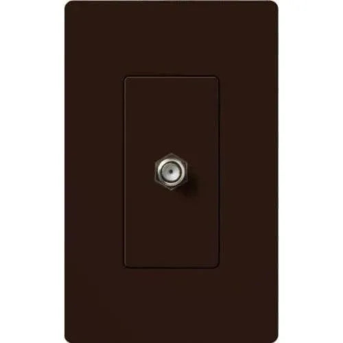 Lutron - Claro & Satin Colors Cable TV Jack - CA-CJ-BR | Montreal Lighting & Hardware