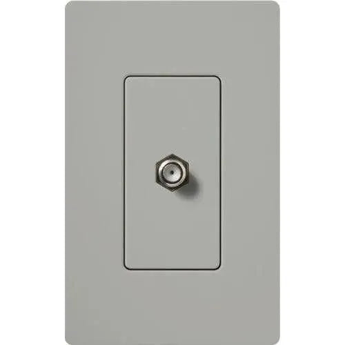 Lutron - Claro & Satin Colors Cable TV Jack - CA-CJ-GR | Montreal Lighting & Hardware