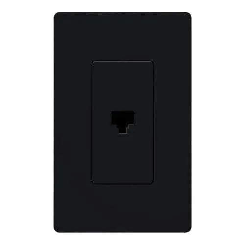 Lutron - Claro & Satin Colors Telephone Jack RJ11 - SC-PJ-MN | Montreal Lighting & Hardware