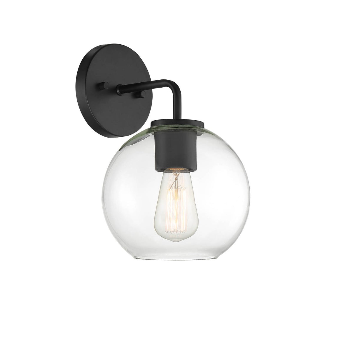 Meridian Lighting M50044BK Meridian One Light Outdoor Wall Sconce in Matte Black