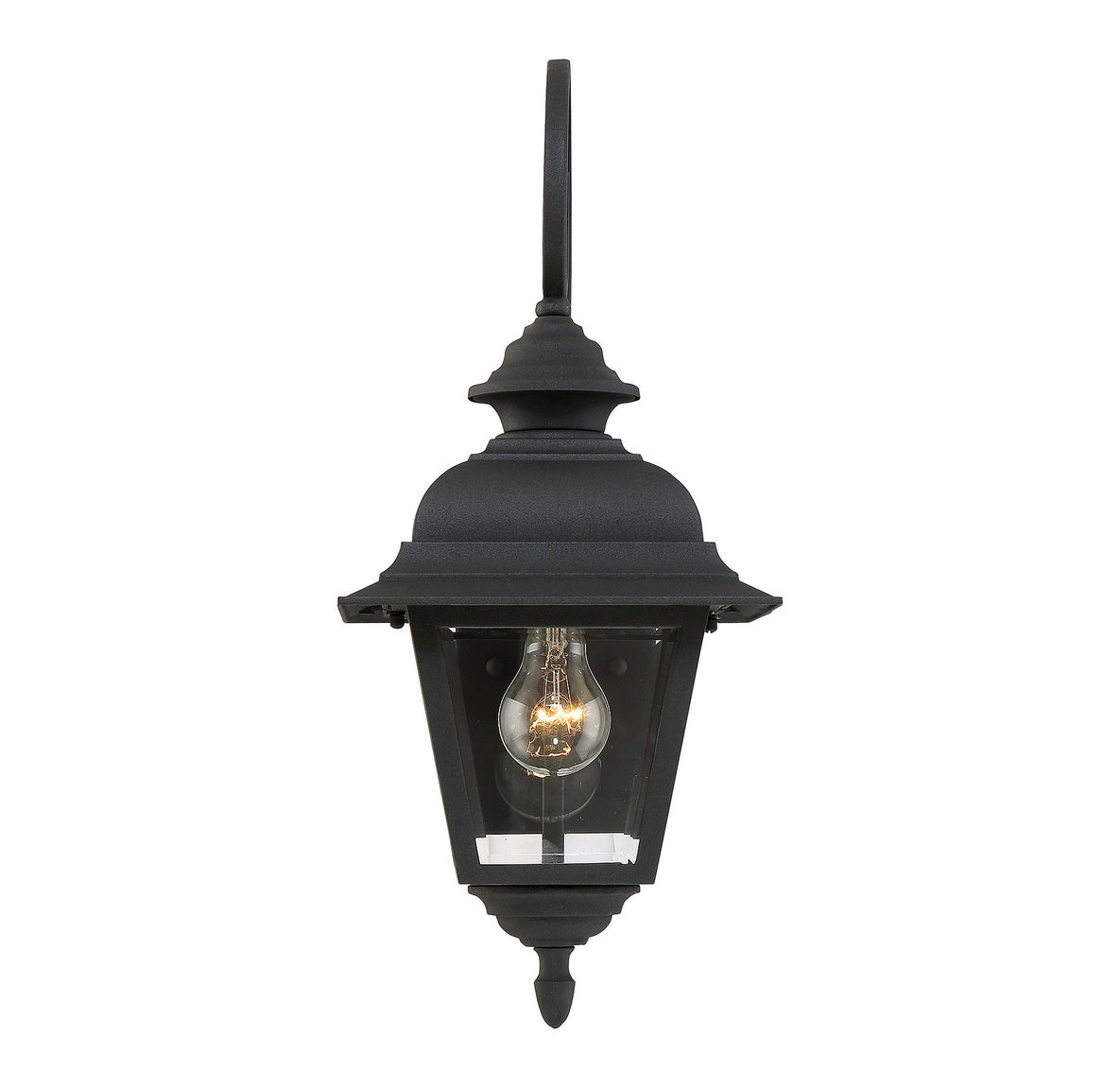 Meridian Lighting M50064BK Meridian One Light Outdoor Wall Lantern in Textured Black