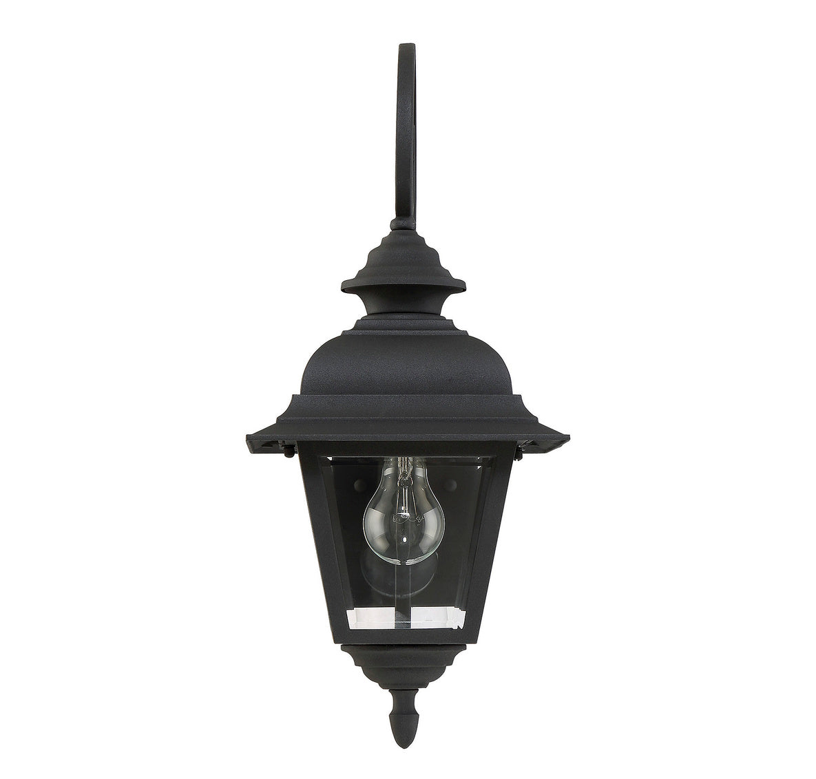 Meridian Lighting M50064BK Meridian One Light Outdoor Wall Lantern in Textured Black