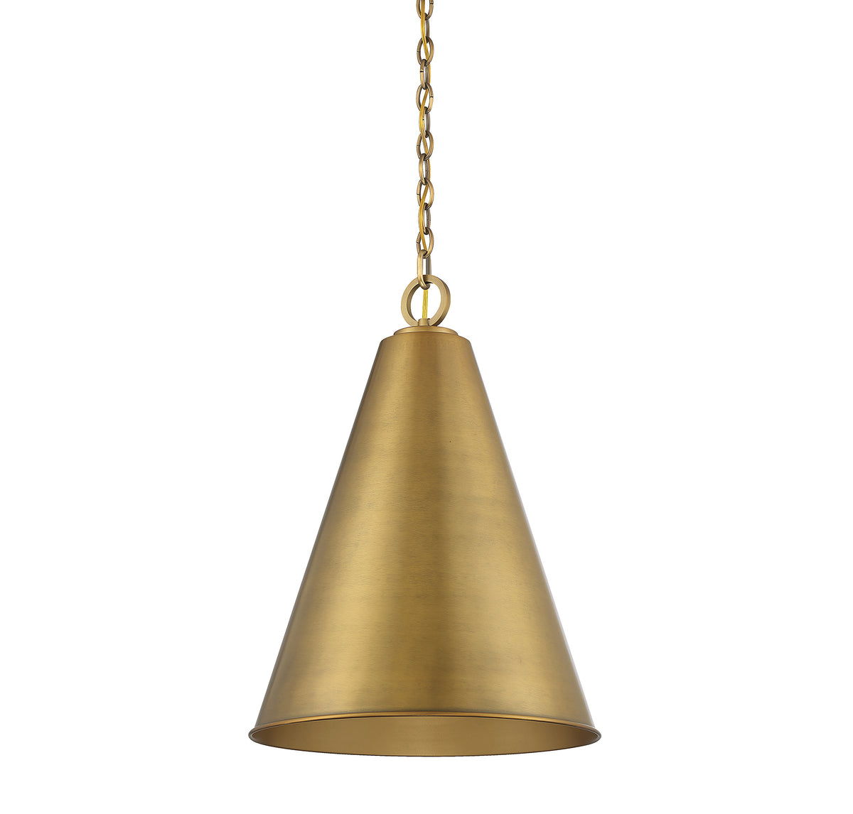 Éclairage Meridian M70112NB Lumière Meridian One Suspension en laiton naturel