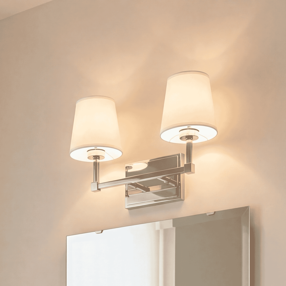 Meridian Lighting M80052PN Meridian Bathroom Vanity Light in Polished Nickel
