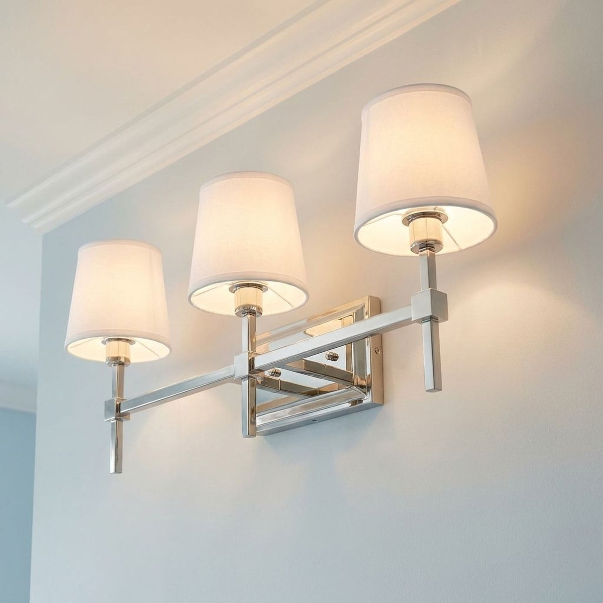 Meridian Lighting M80053PN Meridian Bathroom Vanity Light in Polished Nickel
