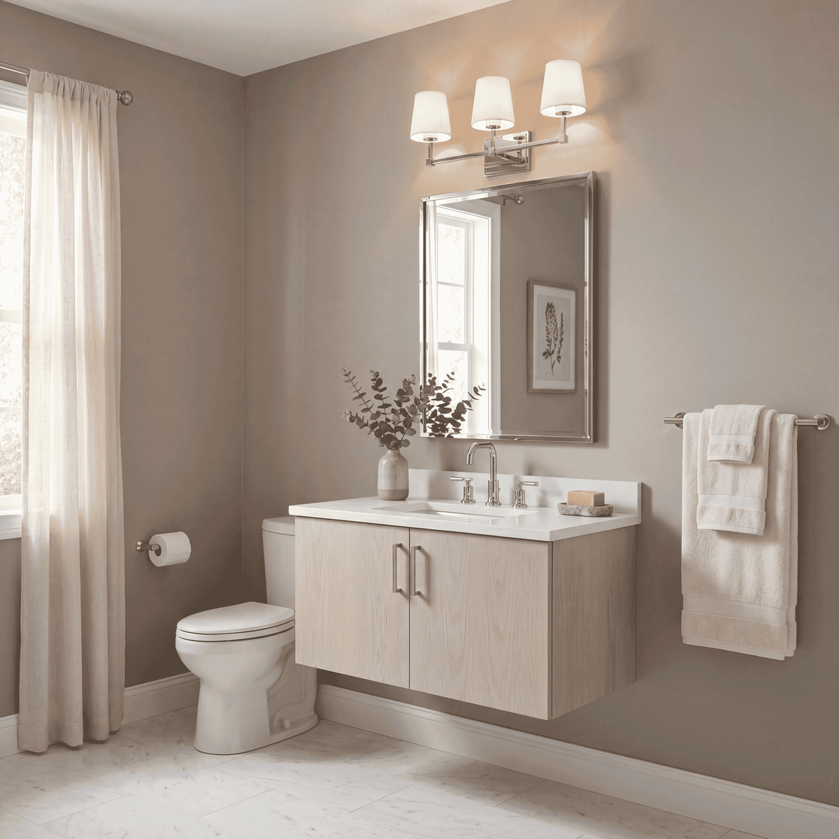 Meridian Lighting M80053PN Meridian Bathroom Vanity Light in Polished Nickel