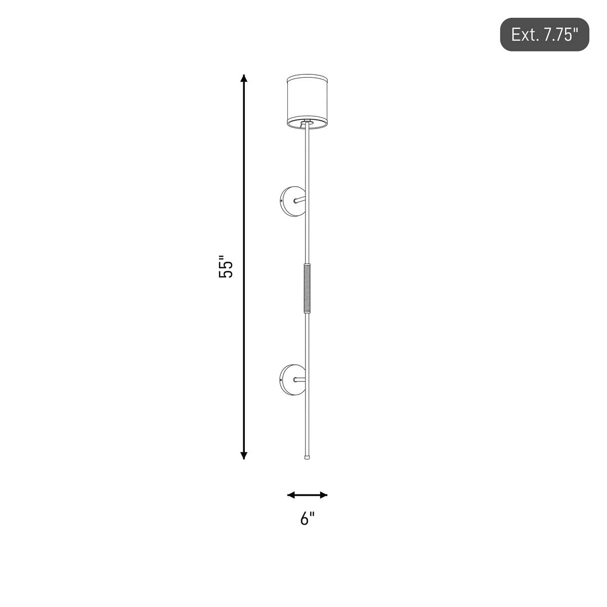 Meridian Lighting M90063NB Meridian One Light Plug-In Wall Sconce in Natural Brass with Leather Accent