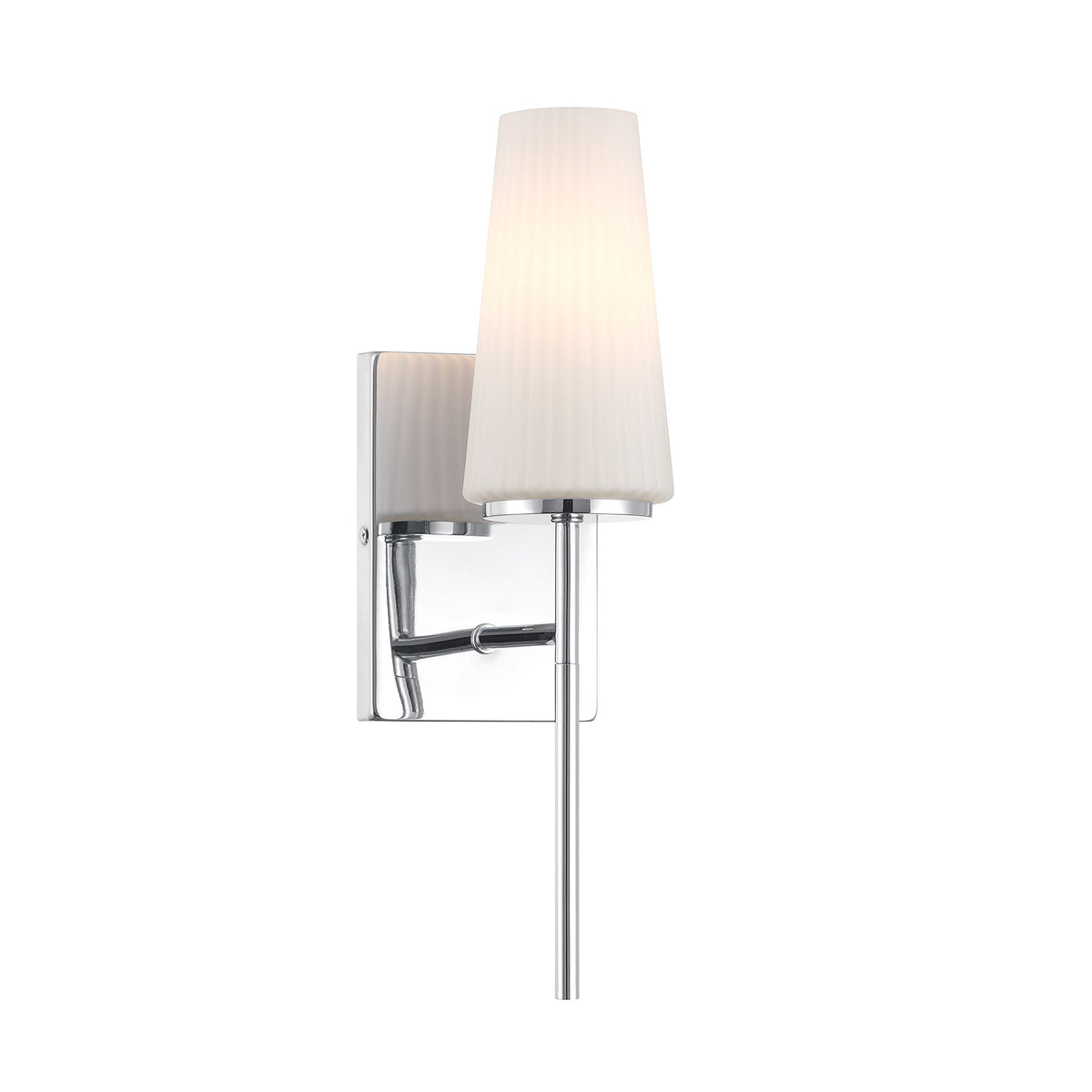 Meridian Lighting M90115CH Meridian One Light Wall Sconce in Chrome