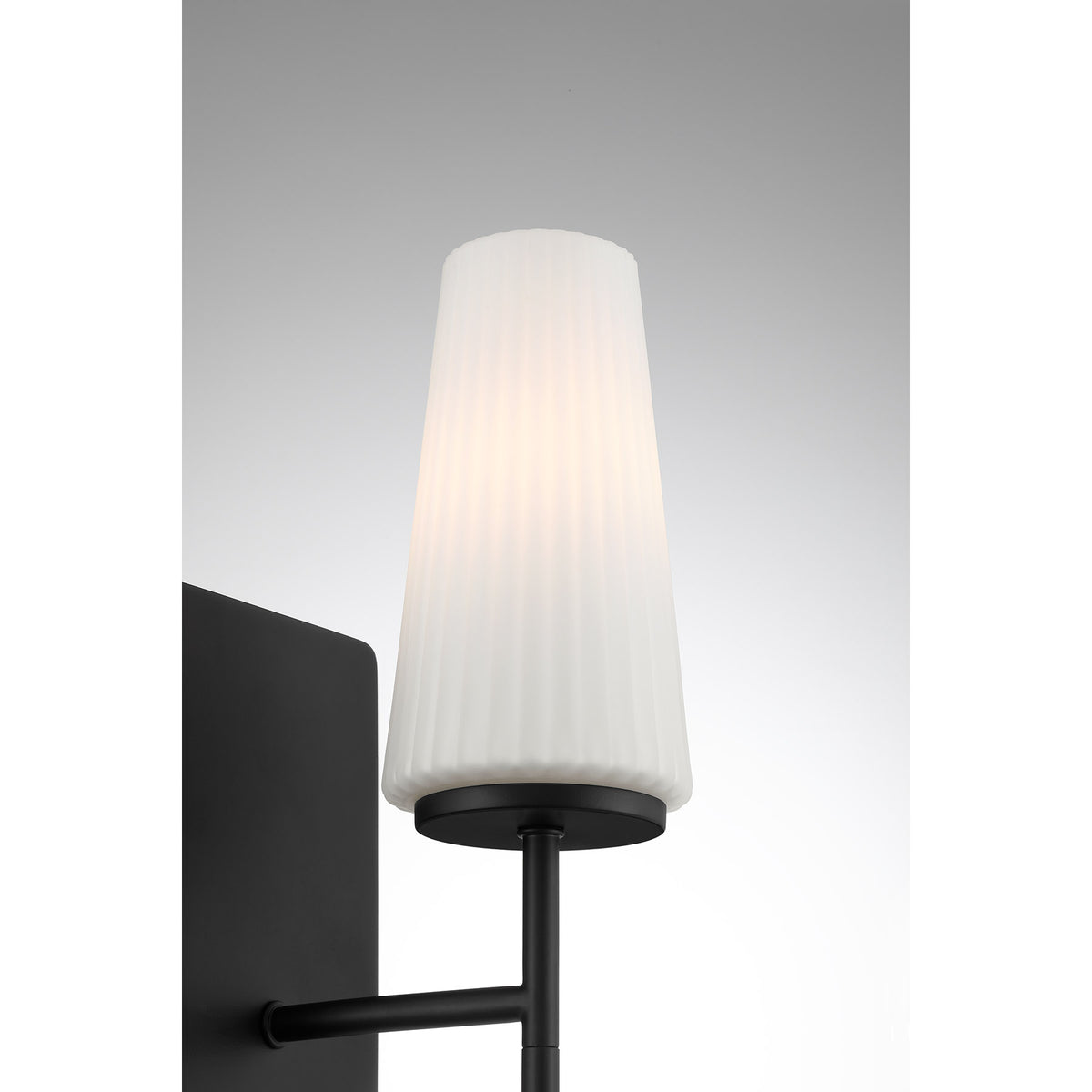 Meridian Lighting M90115MBK Meridian One Light Wall Sconce in Matte Black