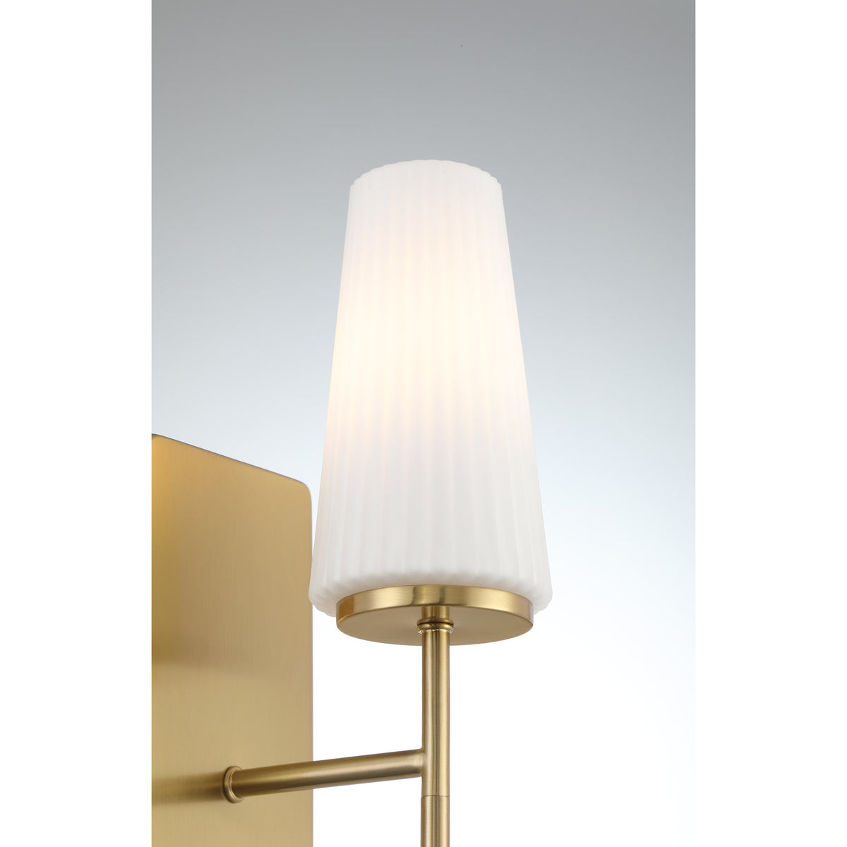 Meridian Lighting M90115NB Meridian One Light Wall Sconce in Natural Brass