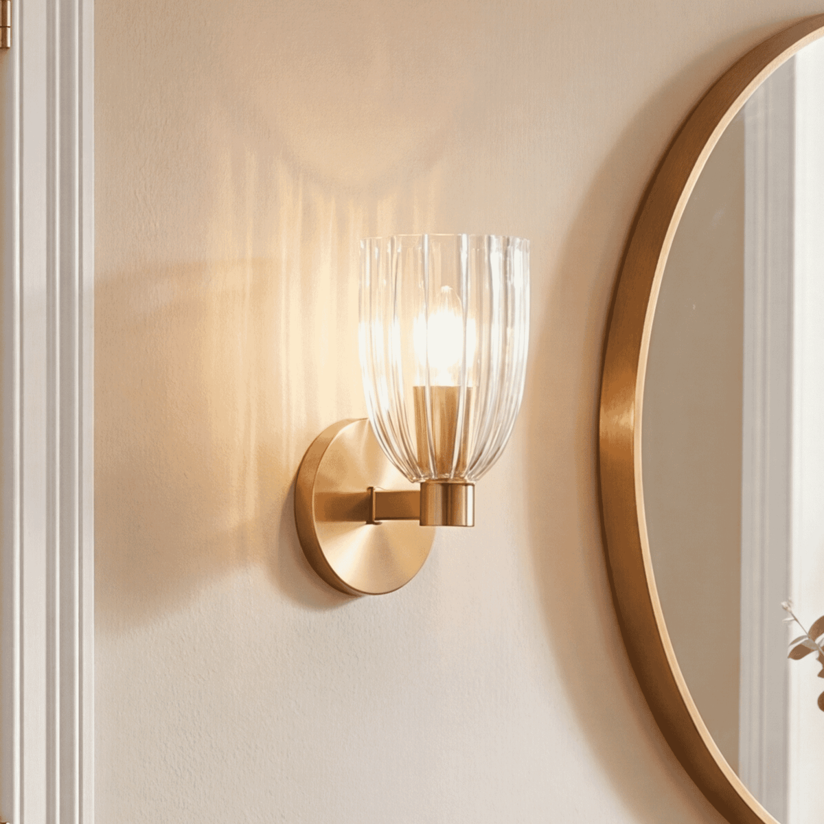 Éclairage Meridian M90120NB Meridian Murale en laiton naturel