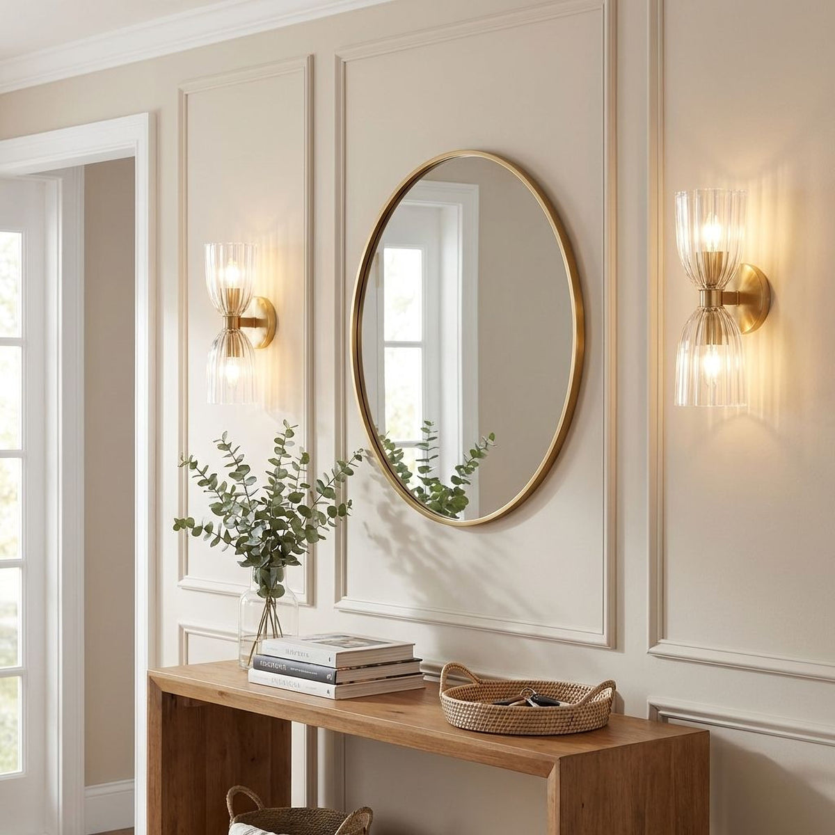 Éclairage Meridian M90121NB Meridian Murale en laiton naturel