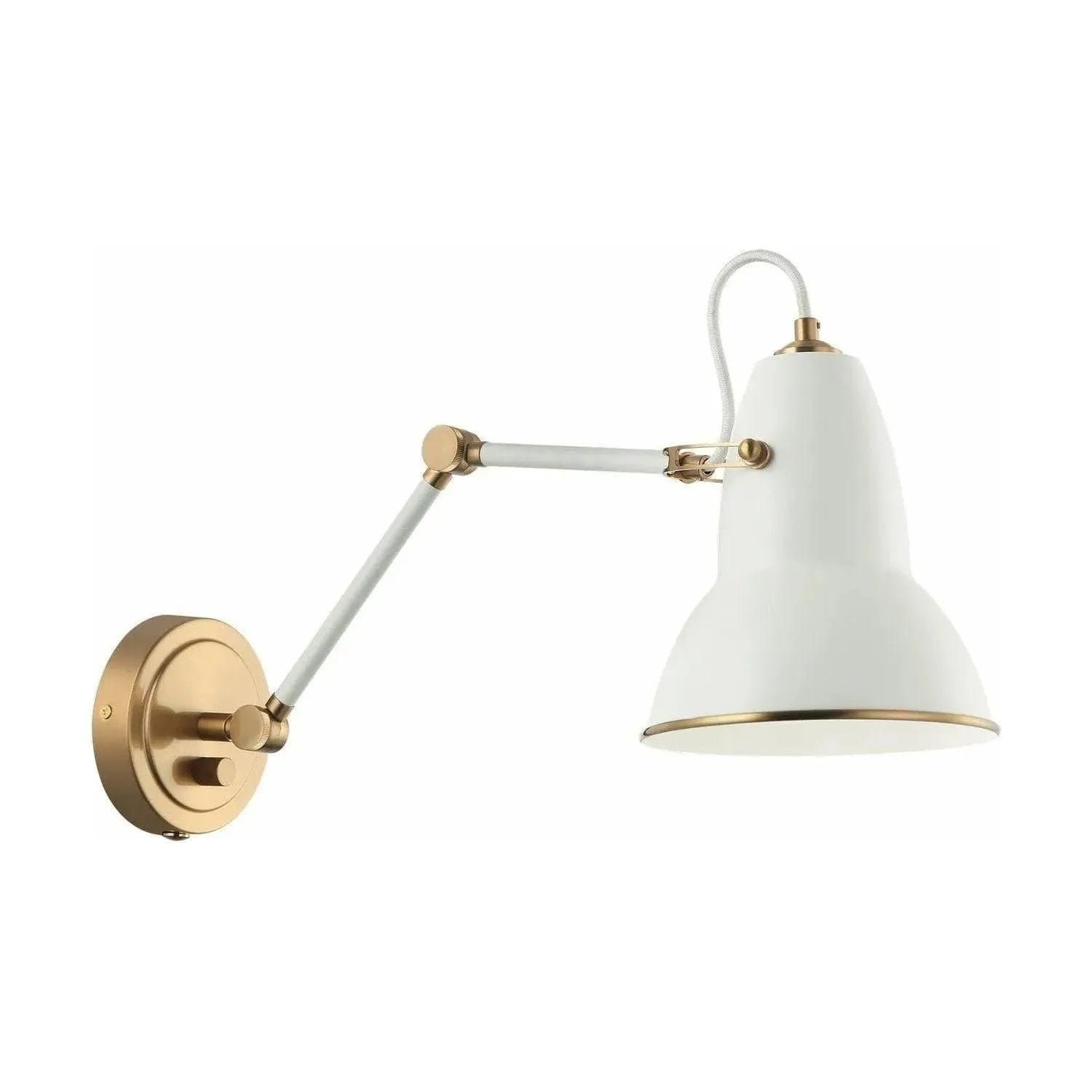 Matteo Lighting - Buzz Wall Sconce - S08421AGWH | Montreal Lighting & Hardware
