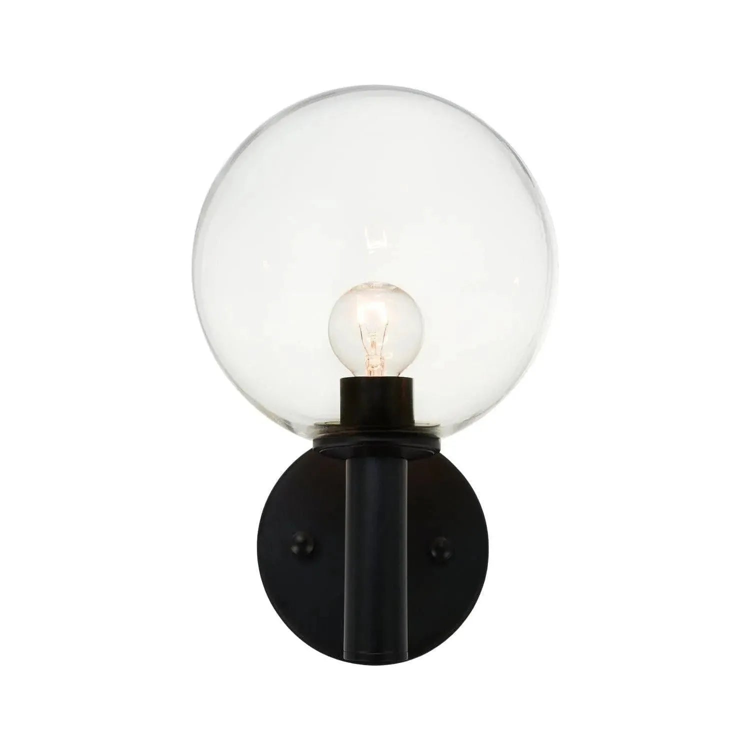 Matteo Lighting - Cosmo One Light Wall Sconce - S06001BKCL | Montreal Lighting & Hardware