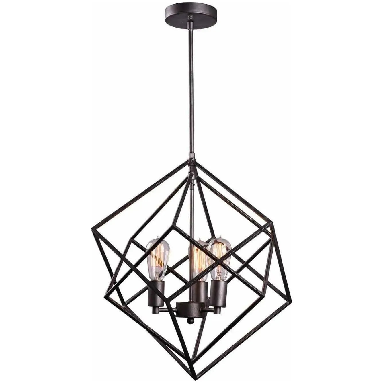 Matteo Lighting - Geometry Series Square Pendant - C54623RB | Montreal Lighting & Hardware