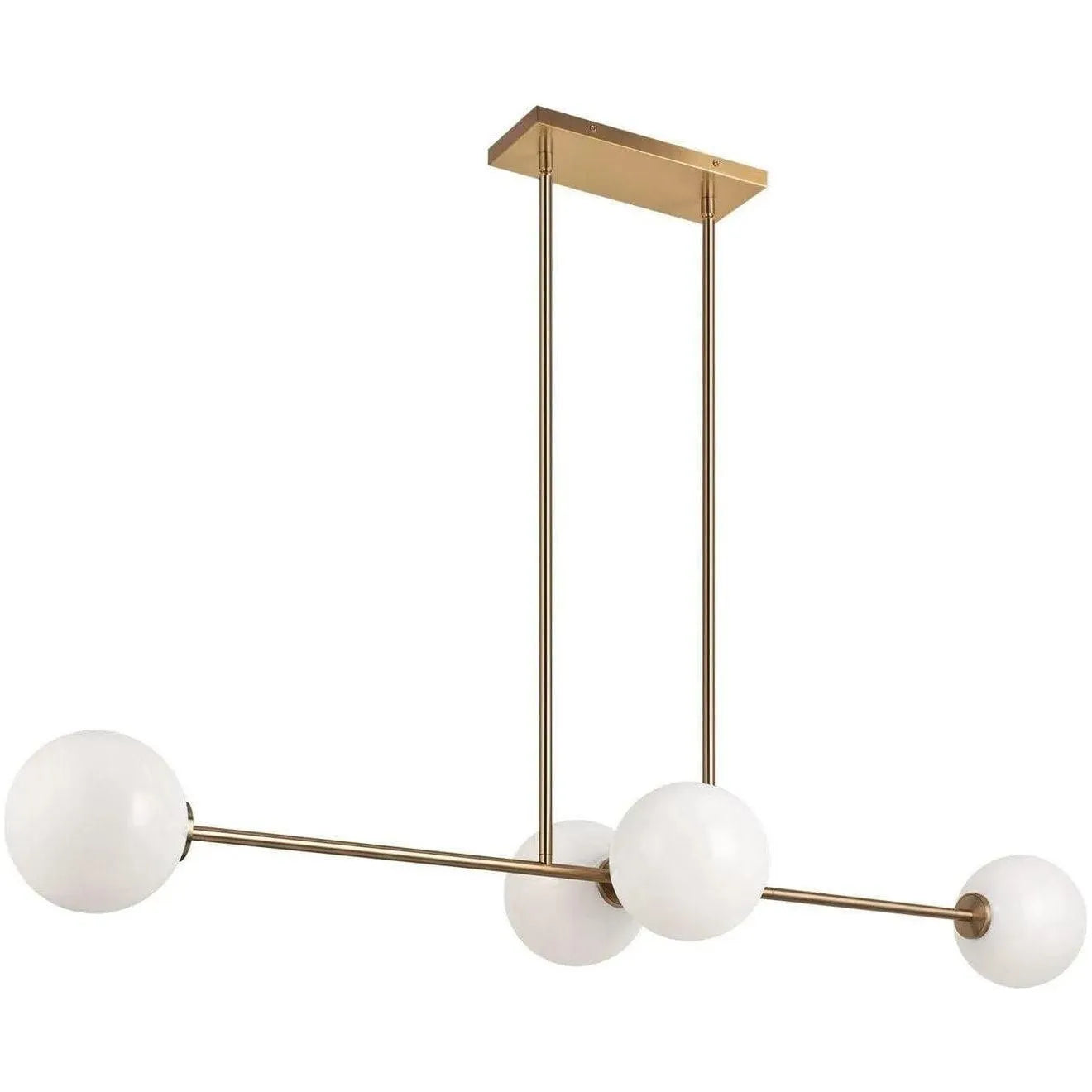 Matteo Lighting - Novo Linear Pendant - C81704AGOP | Montreal Lighting & Hardware