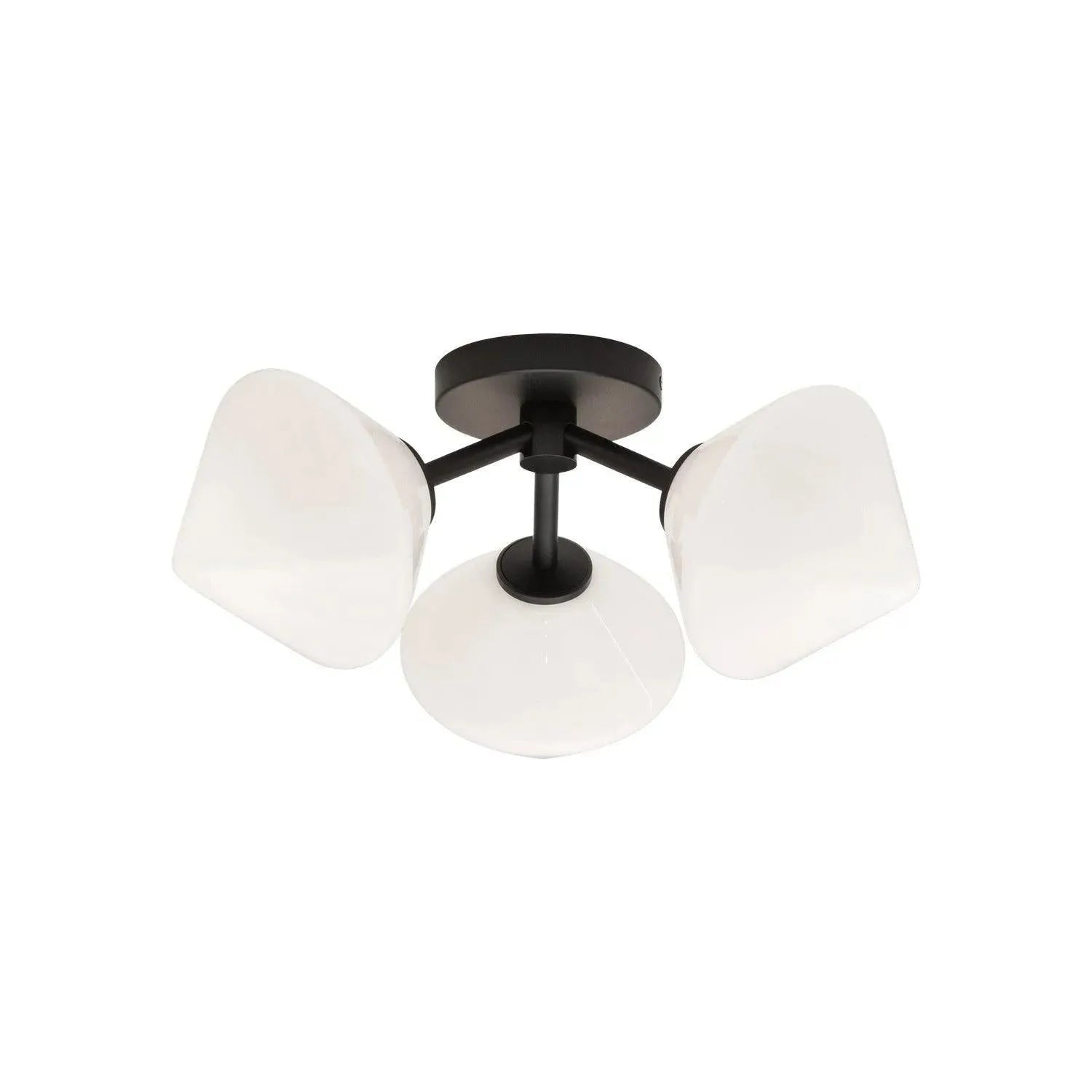 Matteo Lighting - Novo Oval Ceiling Mount - X81743BKOP | Montreal Lighting & Hardware