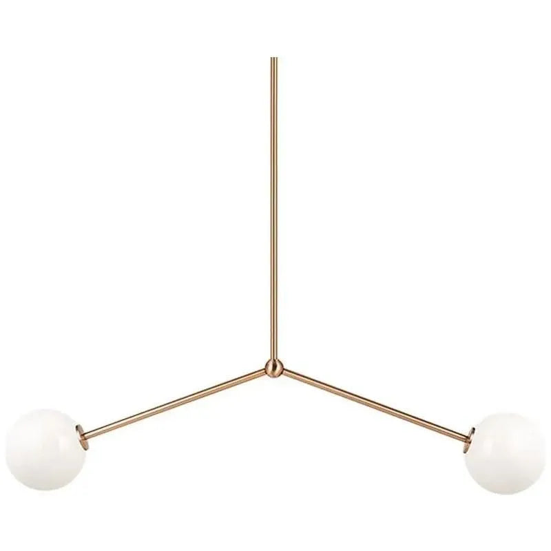 Matteo Lighting - Novo Twin Linear Pendant - C81702AGOP | Montreal Lighting & Hardware